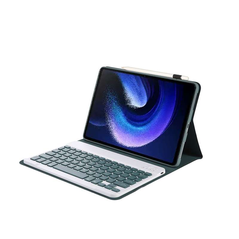 For Xiaomi Pad 6 / Pad 6 Pro A0N7 Lambskin Texture Ultra-thin Bluetooth Keyboard Leather Case(Black)