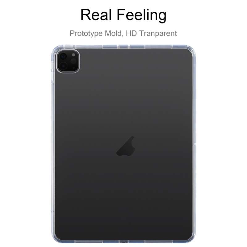 Clear Acrylic Shockproof TPU Tablet Case For iPad Pro 12.9 2022 / 2021 / 2020(Transparent)