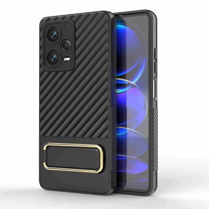 For Xiaomi Redmi Note 12 Pro+ 5G Global Wavy Textured Phone Case (Green)