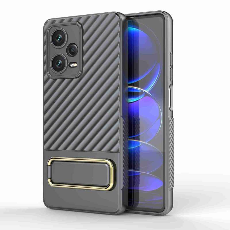 For Xiaomi Redmi Note 12 Pro+ 5G Global Wavy Textured Phone Case (Green)