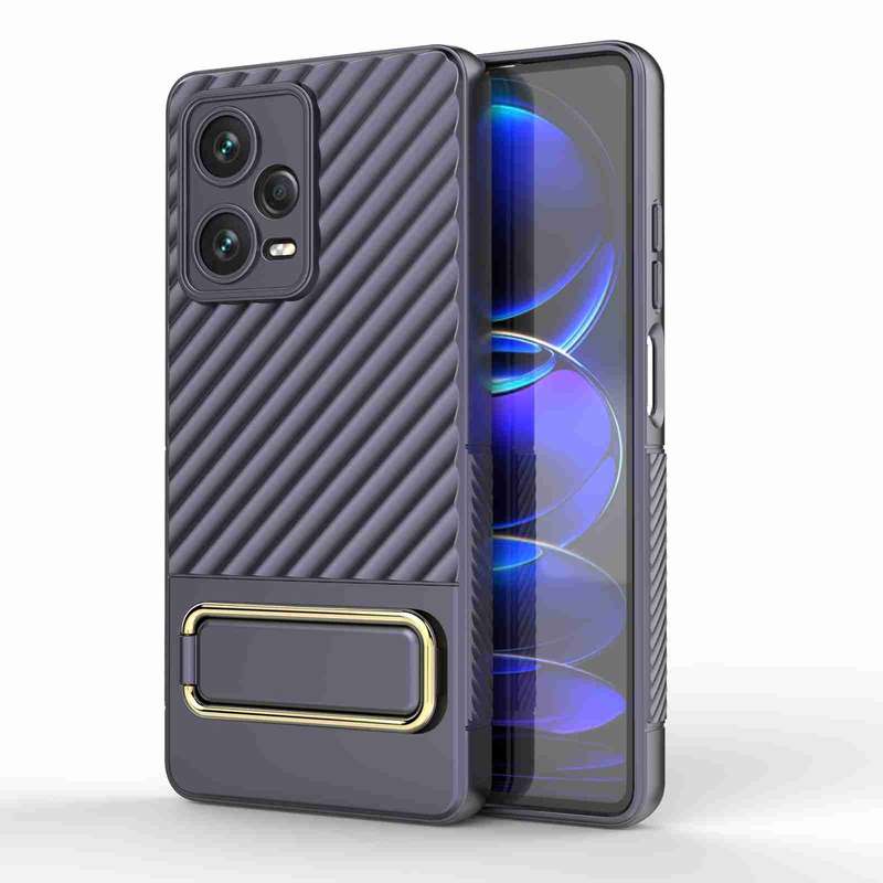 For Xiaomi Redmi Note 12 Pro+ 5G Global Wavy Textured Phone Case (Green)