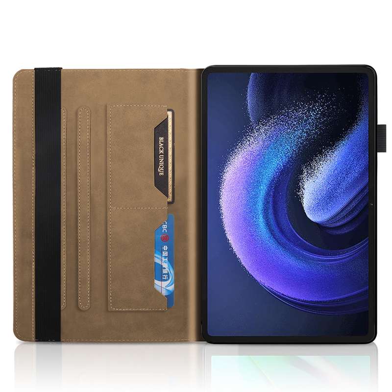 For Xiaomi Pad 6 / Pad 6 Pro Life Tree Series Horizontal Flip Leather Tablet Case(Black)