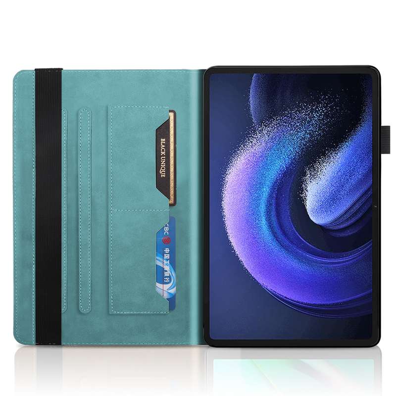 For Xiaomi Pad 6 / Pad 6 Pro Life Tree Series Horizontal Flip Leather Tablet Case(Black)