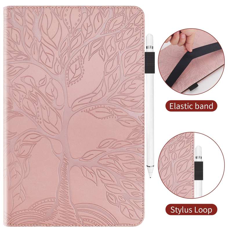 For Xiaomi Pad 6 / Pad 6 Pro Life Tree Series Horizontal Flip Leather Tablet Case(Black)