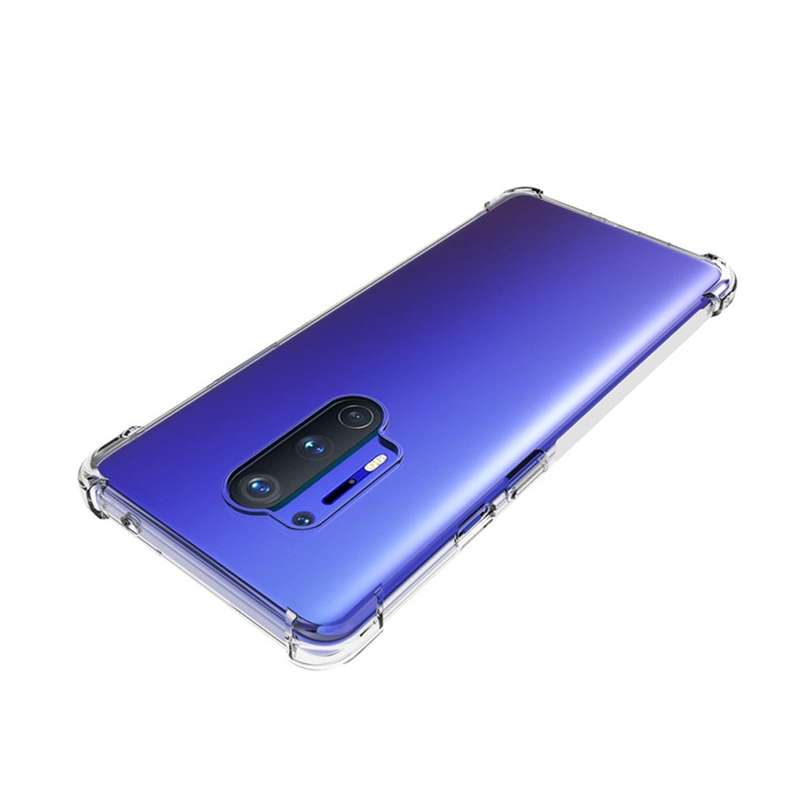 For OnePlus 8 Pro Shockproof Non-slip Waterproof Thickening TPU Protective Case(Transparent)