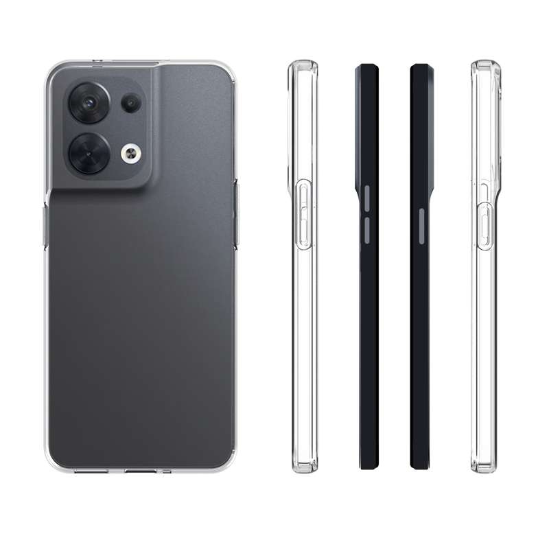 For OPPO Reno8 5G Waterproof Texture TPU Phone Case(Transparent)