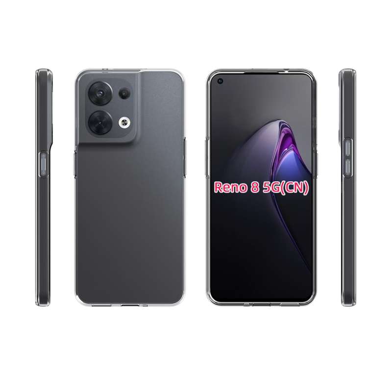 For OPPO Reno8 5G Waterproof Texture TPU Phone Case(Transparent)