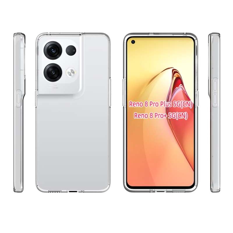 For OPPO Reno8 Pro+ 5G Waterproof Texture TPU Phone Case(Transparent)
