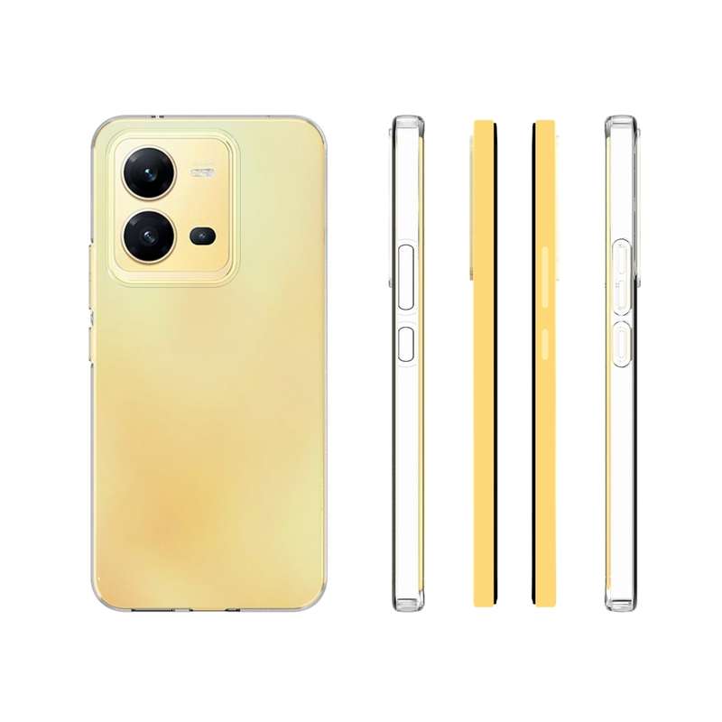 For vivo V25 5G Waterproof Texture TPU Phone Case(Transparent)