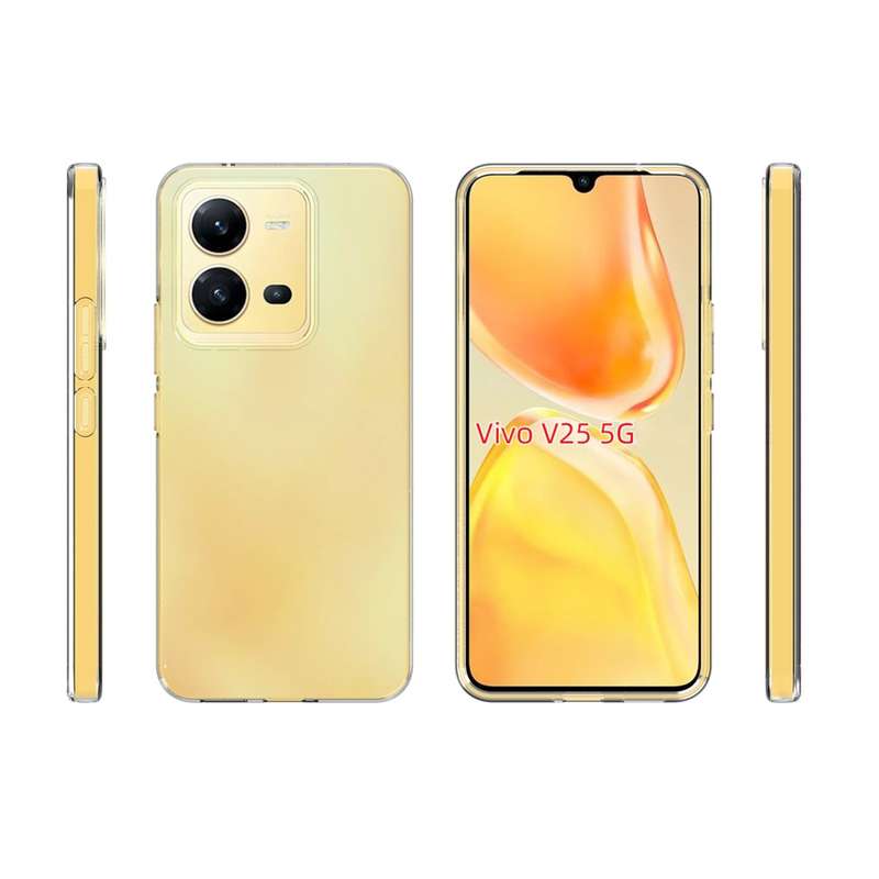 For vivo V25 5G Waterproof Texture TPU Phone Case(Transparent)