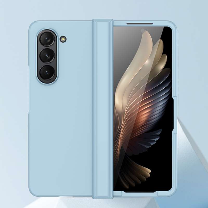 For Samsung Galaxy Z Fold6 Skin Feel PC Phone Case with Hinge(White)