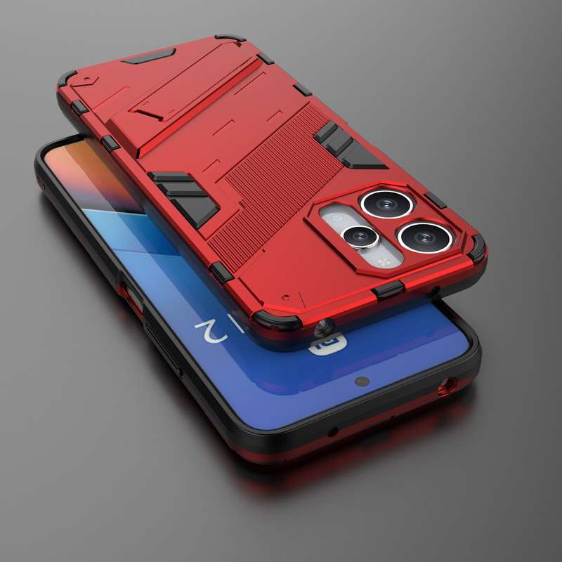 For Xiaomi Redmi 12 4G Punk Armor 2 in 1 PC + TPU Phone Case(Black)