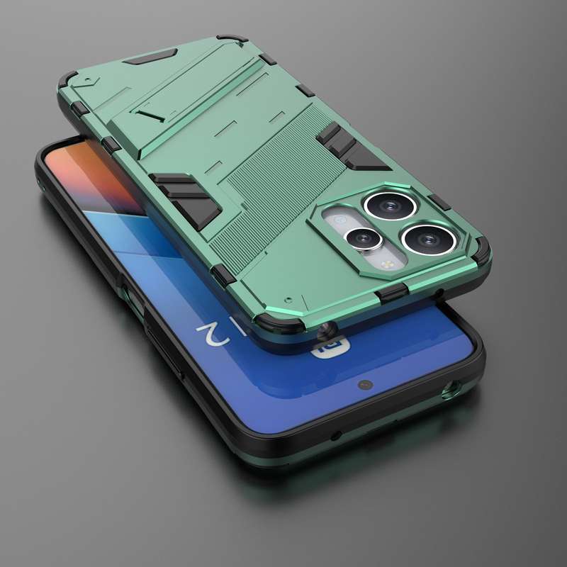 For Xiaomi Redmi 12 4G Punk Armor 2 in 1 PC + TPU Phone Case(Black)