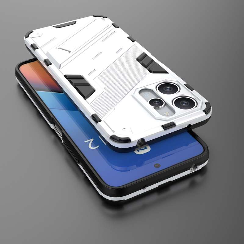 For Xiaomi Redmi 12 4G Punk Armor 2 in 1 PC + TPU Phone Case(Black)