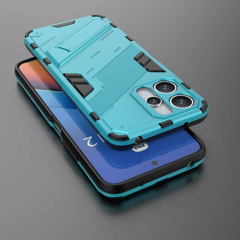 For Xiaomi Redmi 12 4G Punk Armor 2 in 1 PC + TPU Phone Case(Black)
