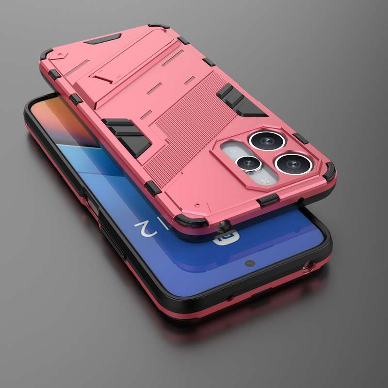 For Xiaomi Redmi 12 4G Punk Armor 2 in 1 PC + TPU Phone Case(Black)