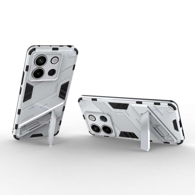 For Xiaomi Redmi Note 13 Pro+ Punk Armor 2 in 1 PC + TPU Phone Case(White)
