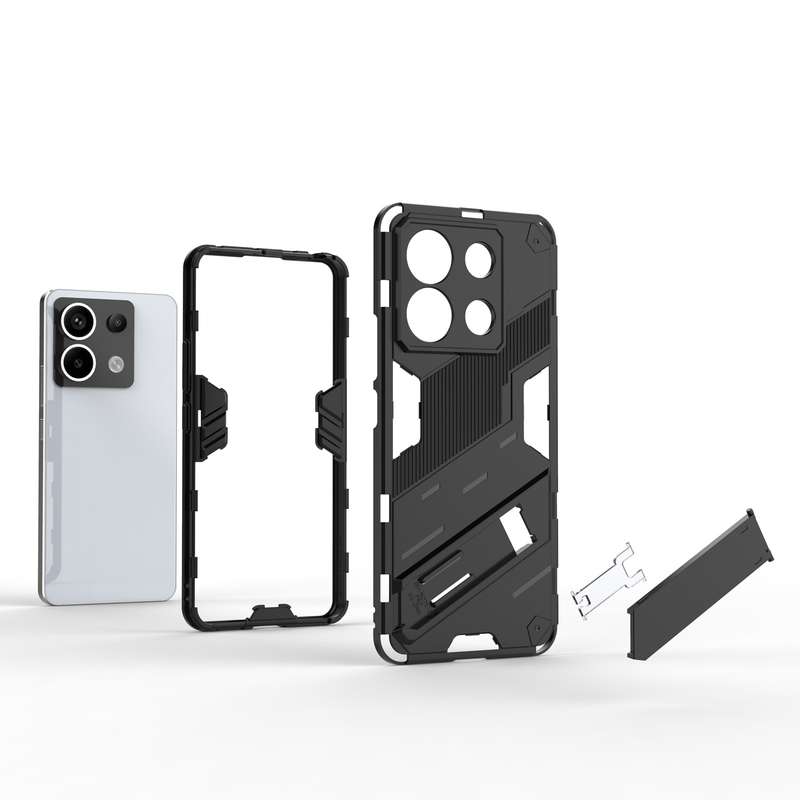 For Xiaomi Redmi Note 13 Pro+ Punk Armor 2 in 1 PC + TPU Phone Case(White)