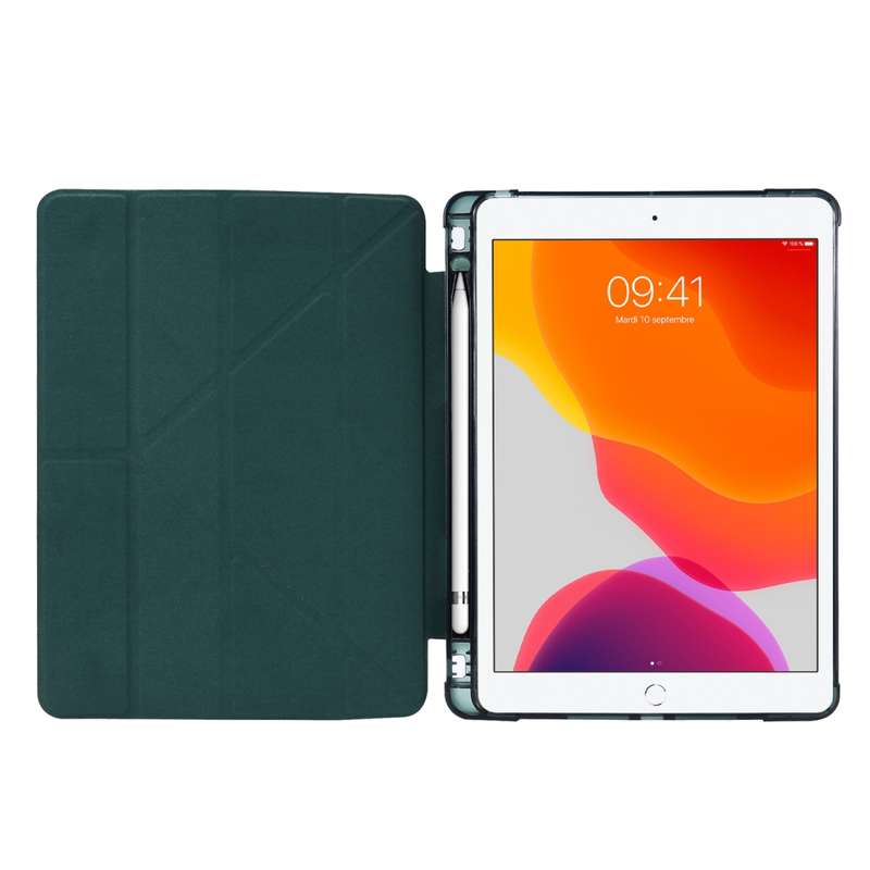 For iPad 10.2 2021 / 2020 / 2019 Airbag Deformation Horizontal Flip Leather Case with Holder & Pen H