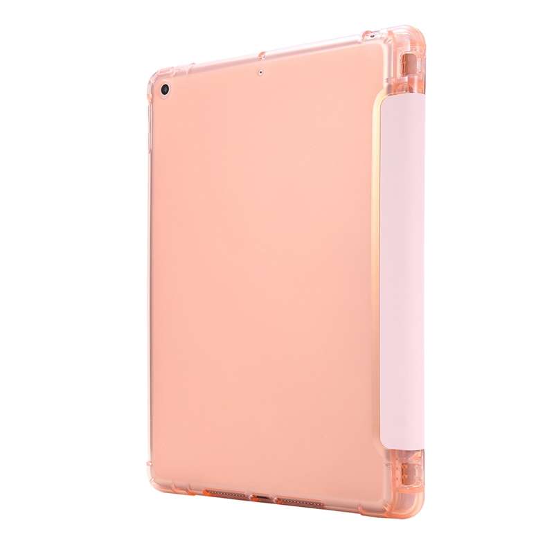 For iPad 10.2 2021 / 2020 / 2019 Airbag Horizontal Flip Leather Case with Three-fold Holder & Pen Ho
