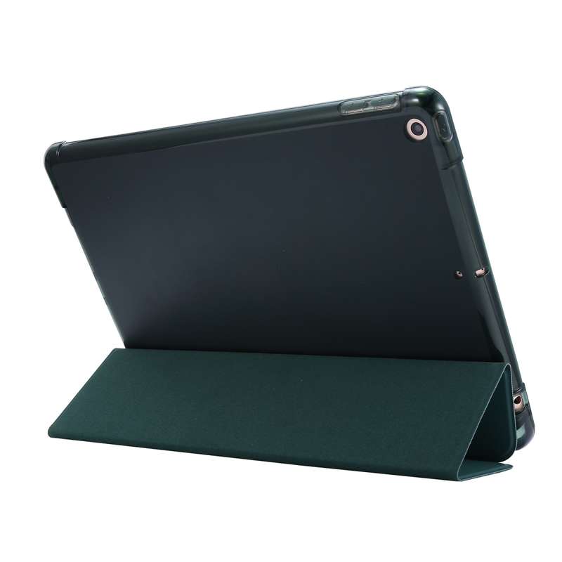 For iPad 10.2 2021 / 2020 / 2019 Airbag Horizontal Flip Leather Case with Three-fold Holder & Pen Ho