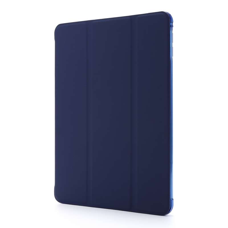 For iPad Mini 4 Airbag Horizontal Flip Leather Case with Three-fold Holder (Dark Green)