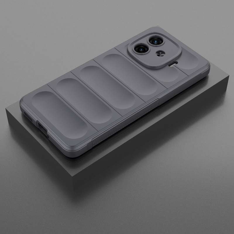 For vivo iQOO Z9 Turbo 5G Magic Shield TPU + Flannel Phone Case(Dark Grey)