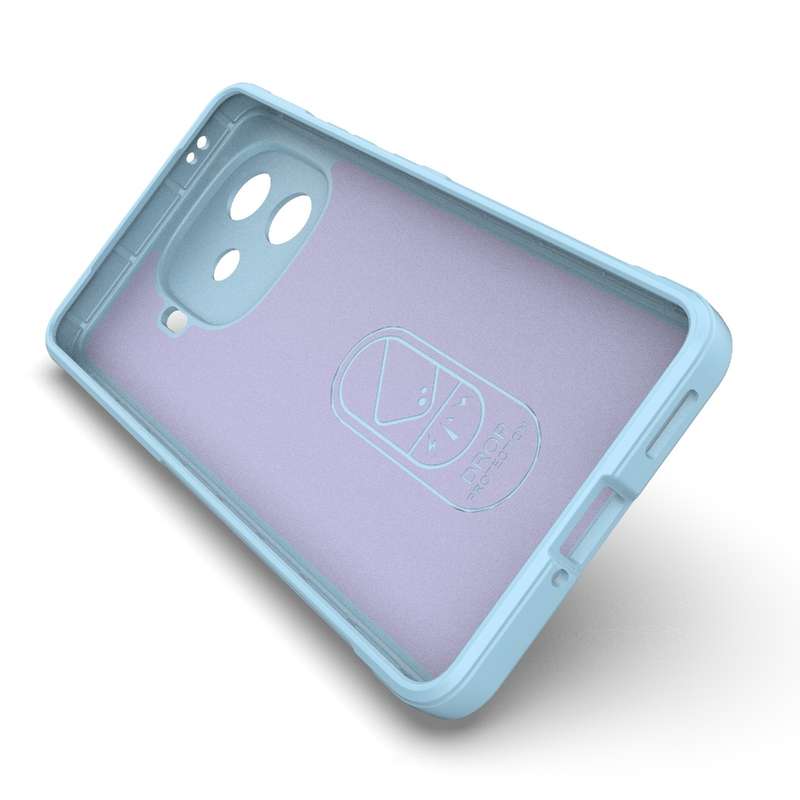 For vivo iQOO Z9 Turbo 5G Magic Shield TPU + Flannel Phone Case(Dark Grey)