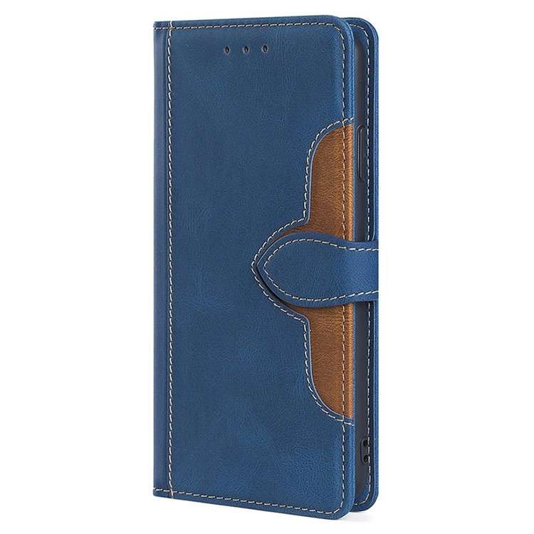 For Realme 12 Pro 5G Skin Feel Magnetic Buckle Leather Phone Case(Blue)