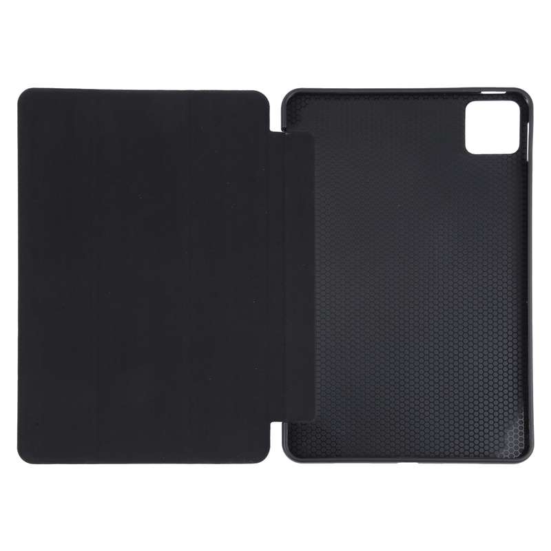 For Xiaomi Pad 6 / Pad 6 Pro Three-fold Holder Flip Tablet Leather Case(Dark Green)