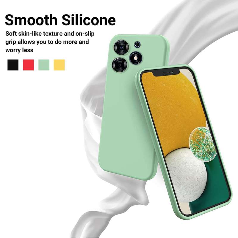 For Tecno Spark 10 Pro 4G Pure Color Liquid Silicone Shockproof Phone Case(Green)