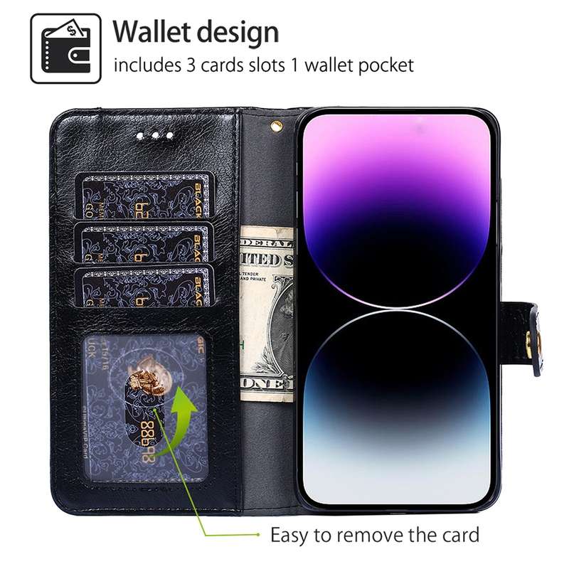 For Samsung Galaxy S24 5G Zipper Bag Leather Phone Case(Black)
