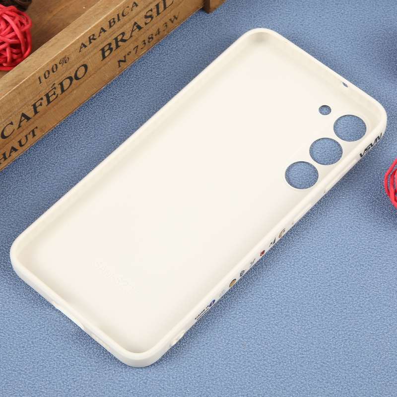 For Samsung Galaxy A34 5G Astronaut Pattern Silicone Straight Edge Phone Case(Flying Astronaut-Black