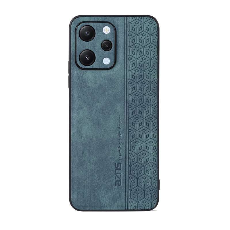 For Xiaomi Redmi 12 AZNS 3D Embossed Skin Feel Phone Case(Black)