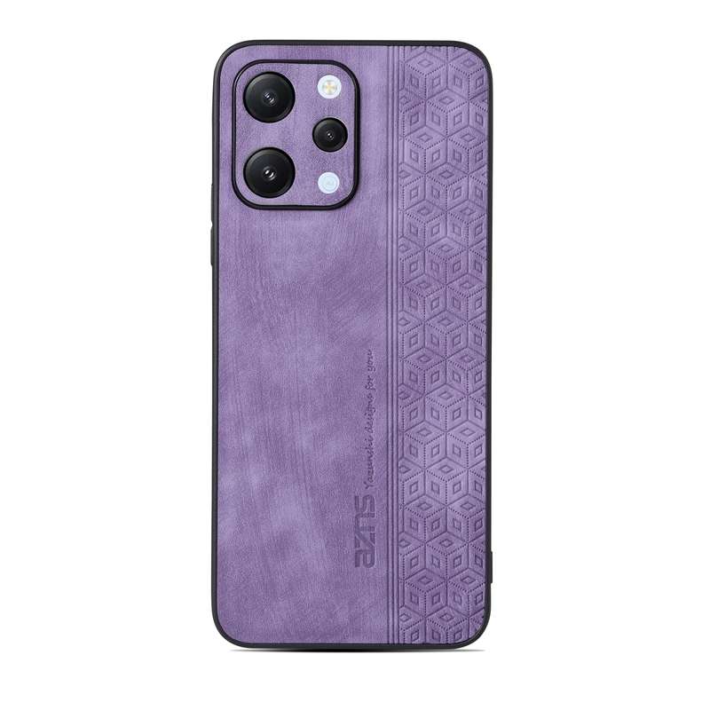 For Xiaomi Redmi 12 AZNS 3D Embossed Skin Feel Phone Case(Black)