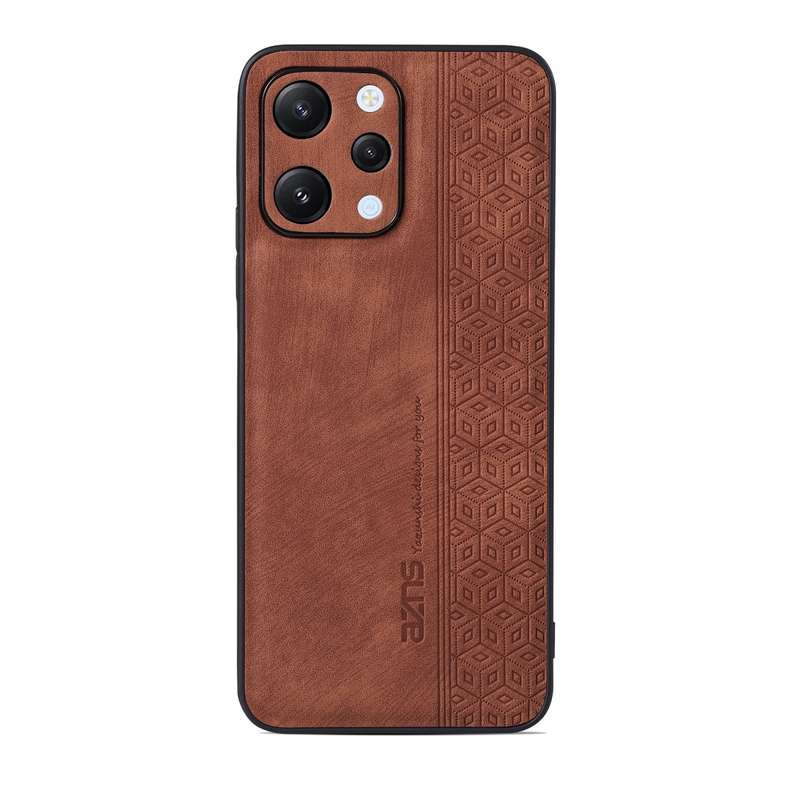 For Xiaomi Redmi 12 AZNS 3D Embossed Skin Feel Phone Case(Black)