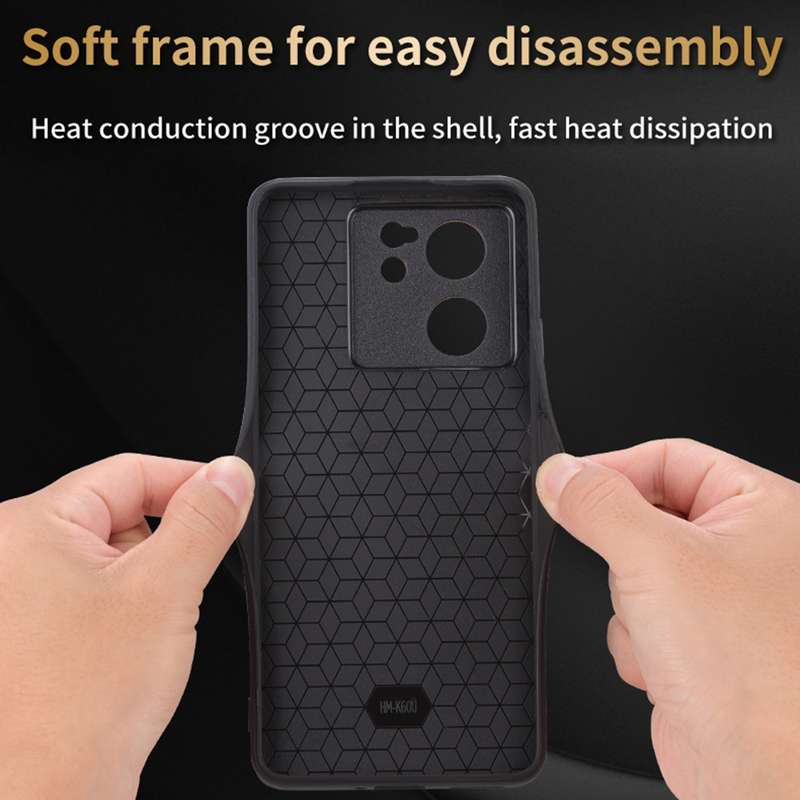For Xiaomi 13T / 13T Pro / Redmi K60 Ultra AZNS 3D Embossed Skin Feel Phone Case(Brown)
