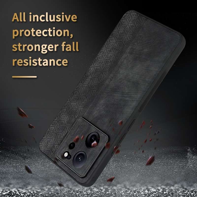 For Xiaomi 13T / 13T Pro / Redmi K60 Ultra AZNS 3D Embossed Skin Feel Phone Case(Brown)