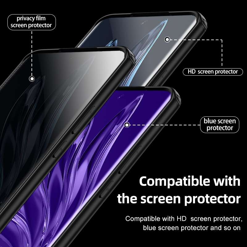 For Honor 90 Armor Clear TPU Hard PC Phone Case(Matte Black)