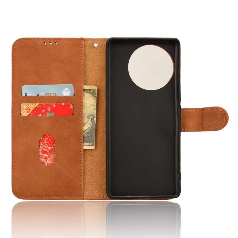 For vivo Y17s 4G Skin Feel Magnetic Flip Leather Phone Case(Green)
