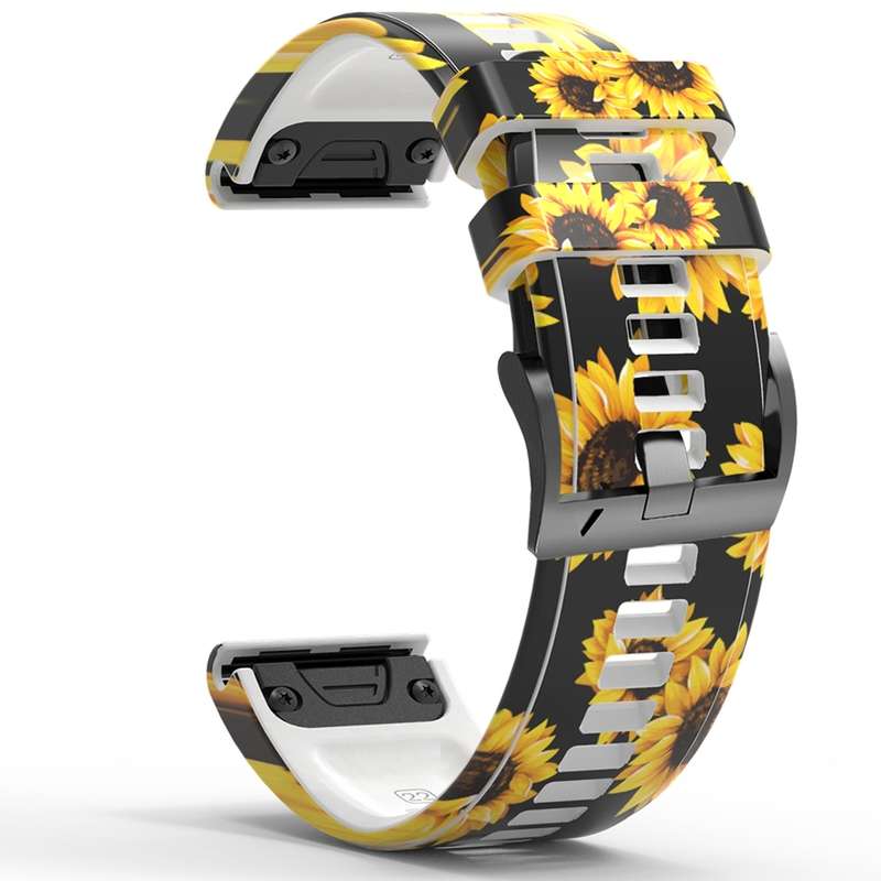 For Garmin Forerunner 965 / 955 / 945 / 935 Printing Quick Release Silicone Watch Band(Colorful)