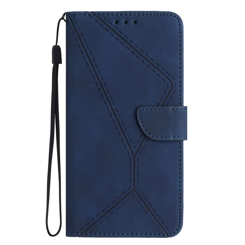 For vivo V27E 4G Global Stitching Embossed Leather Phone Case(Red)