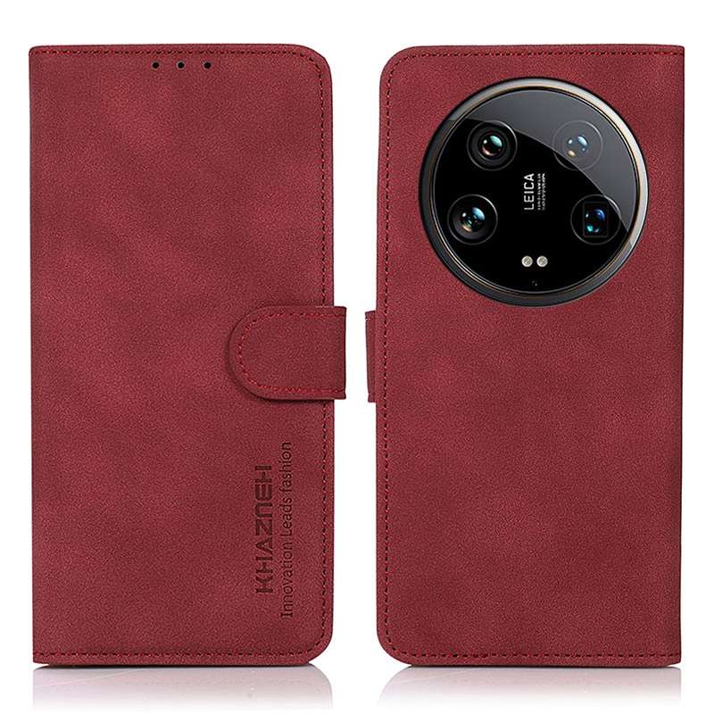 For Xiaomi 14 Ultra KHAZNEH Matte Texture Leather Phone Case(Red)