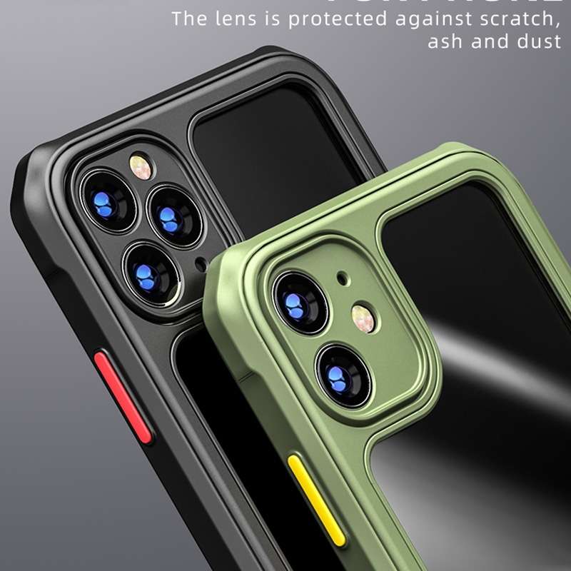 For iPhone SE 2022 / SE 2020 / 8 / 7 iPAKY Dawn Series Airbag Shockproof TPU Case(Black)