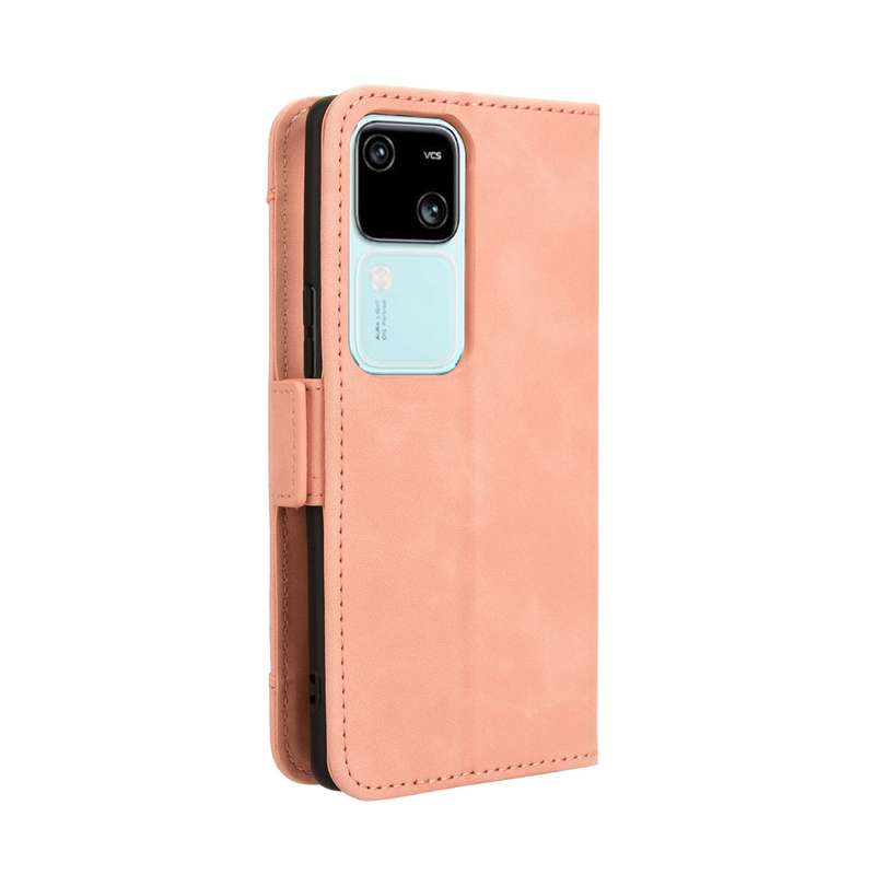 For vivo V30 5G / V30 Pro 5G Skin Feel Calf Texture Card Slots Leather Phone Case(Black)