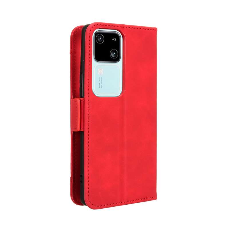 For vivo V30 5G / V30 Pro 5G Skin Feel Calf Texture Card Slots Leather Phone Case(Black)