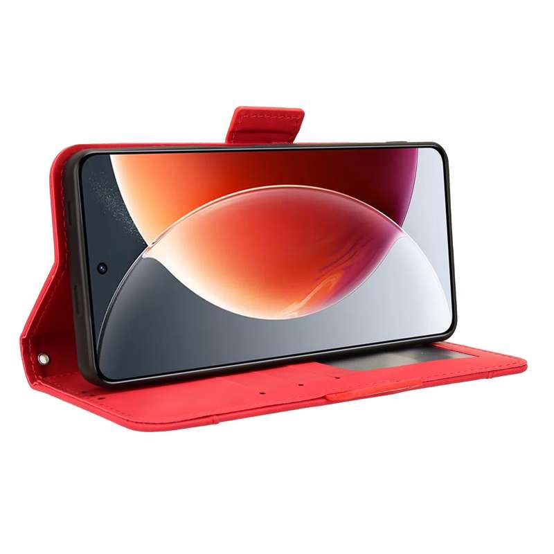 For Tecno Camon 30 Premier 5G Skin Feel Calf Texture Card Slots Leather Phone Case(Red)
