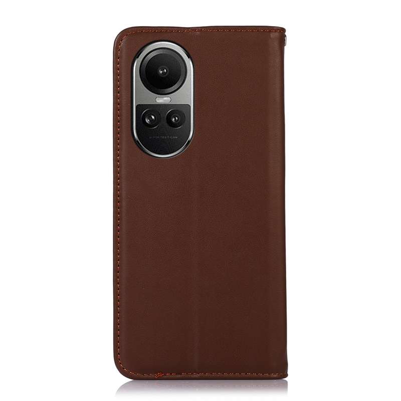 OPPO Reno10 5G / 10 Pro 5G Global KHAZNEH Nappa Top Layer Cowhide Leather Phone Case(Brown)