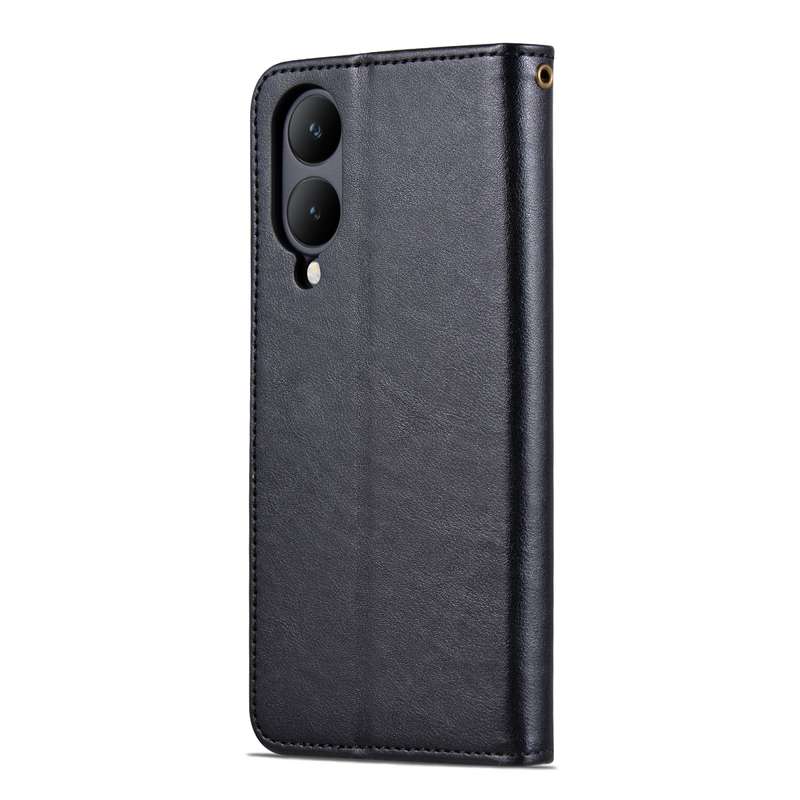 For vivo Y17s AZNS Sheepskin Texture Flip Leather Phone Case(Black)