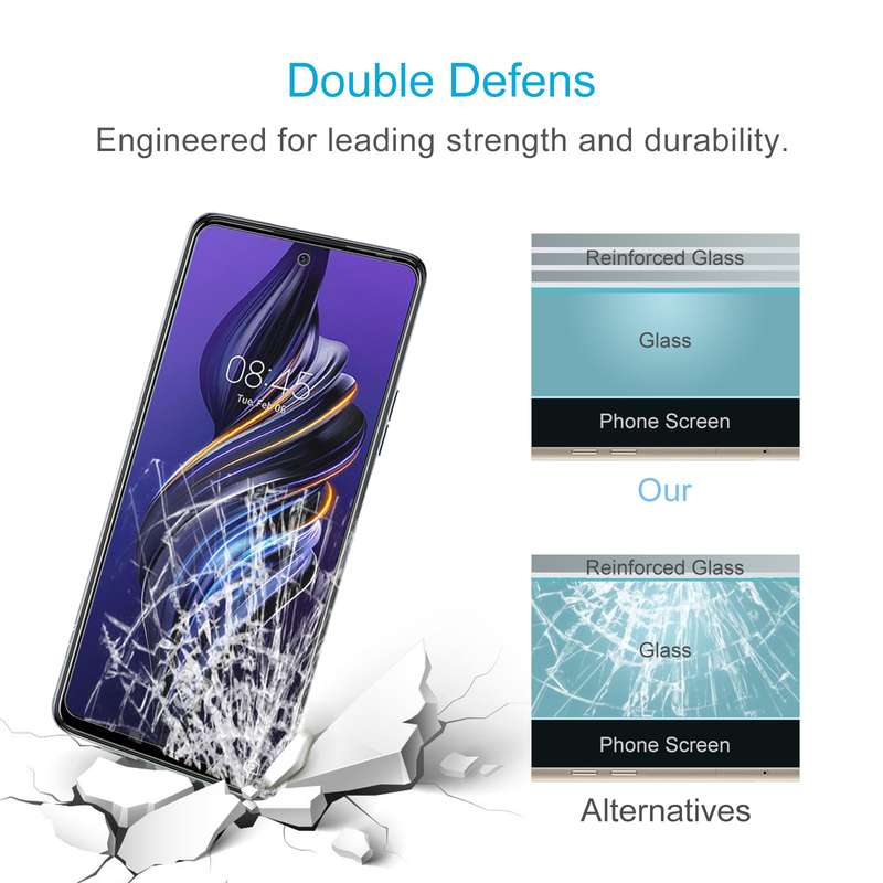 For TECNO Pova 5 4G 50pcs 0.26mm 9H 2.5D Tempered Glass Film
